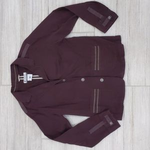 Columbia 3 button lightweight blazer L plum